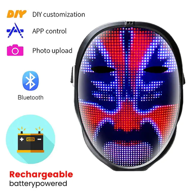 LED Party Face Mask - Products By Jax