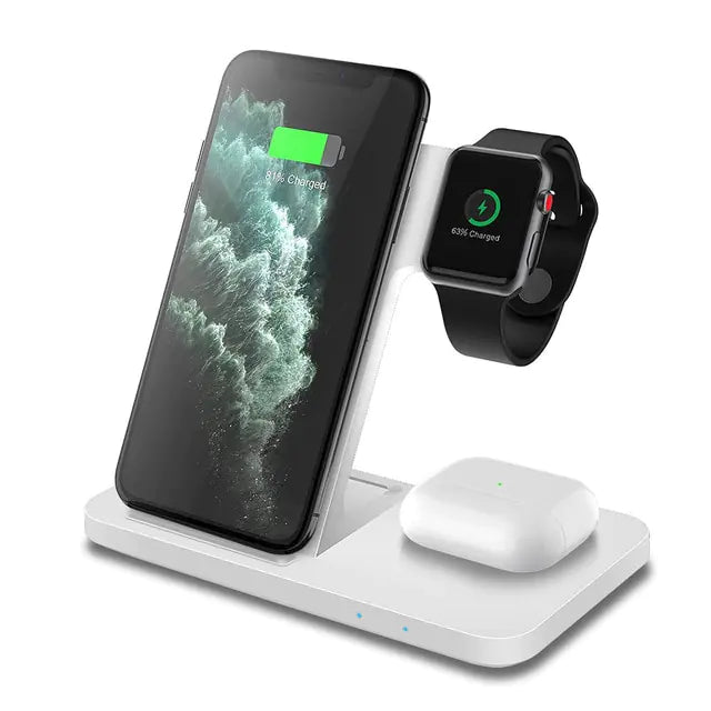 3in1 Wireless Fast Charger Dock Station - Products By Jax