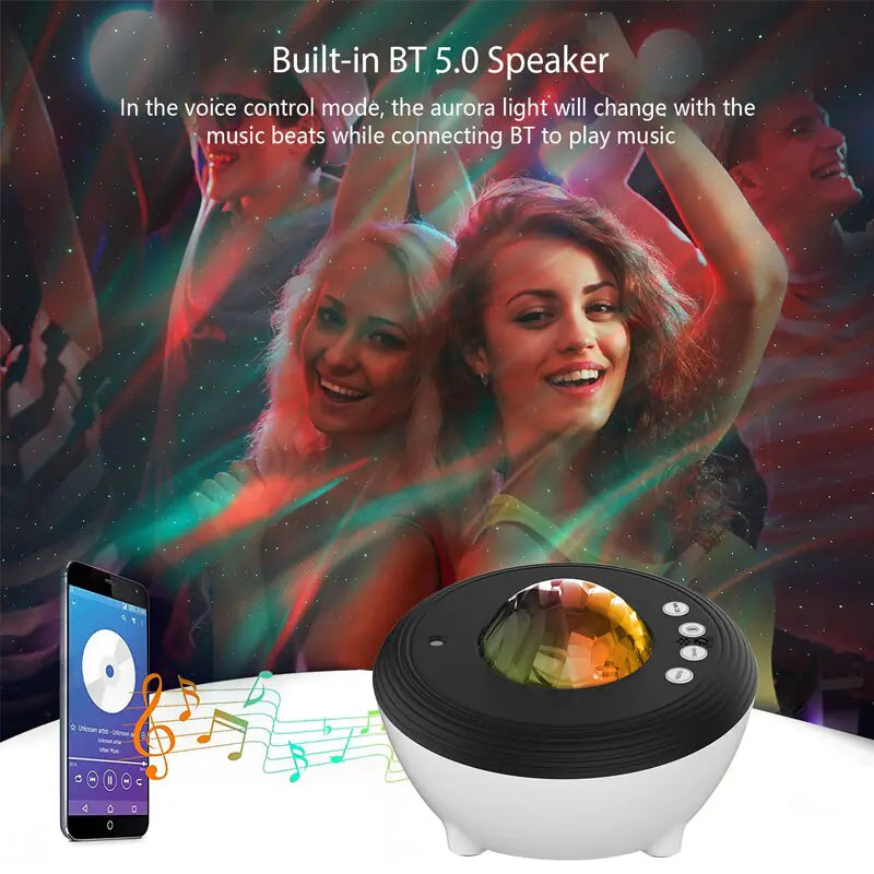 Aurora Galaxy Projector with Bluetooth - Products By Jax