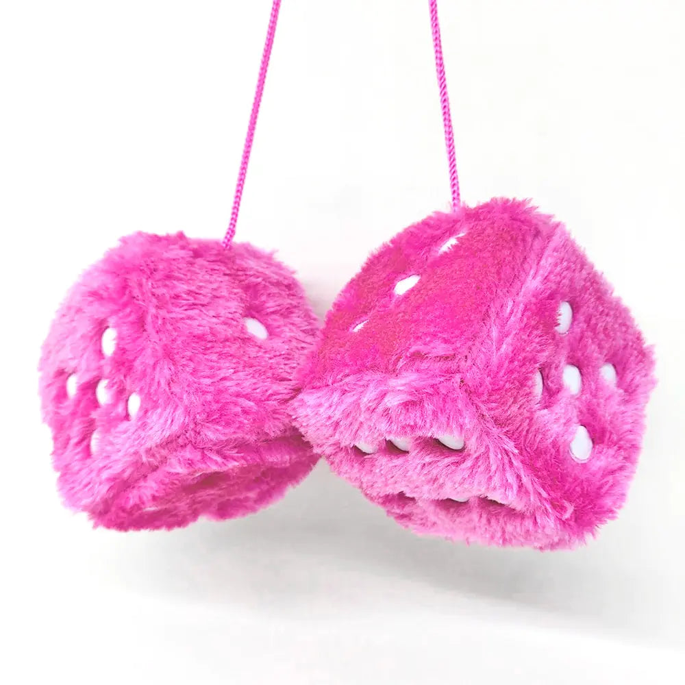 Fuzzy Plush Dice Car Accessory - Products By Jax