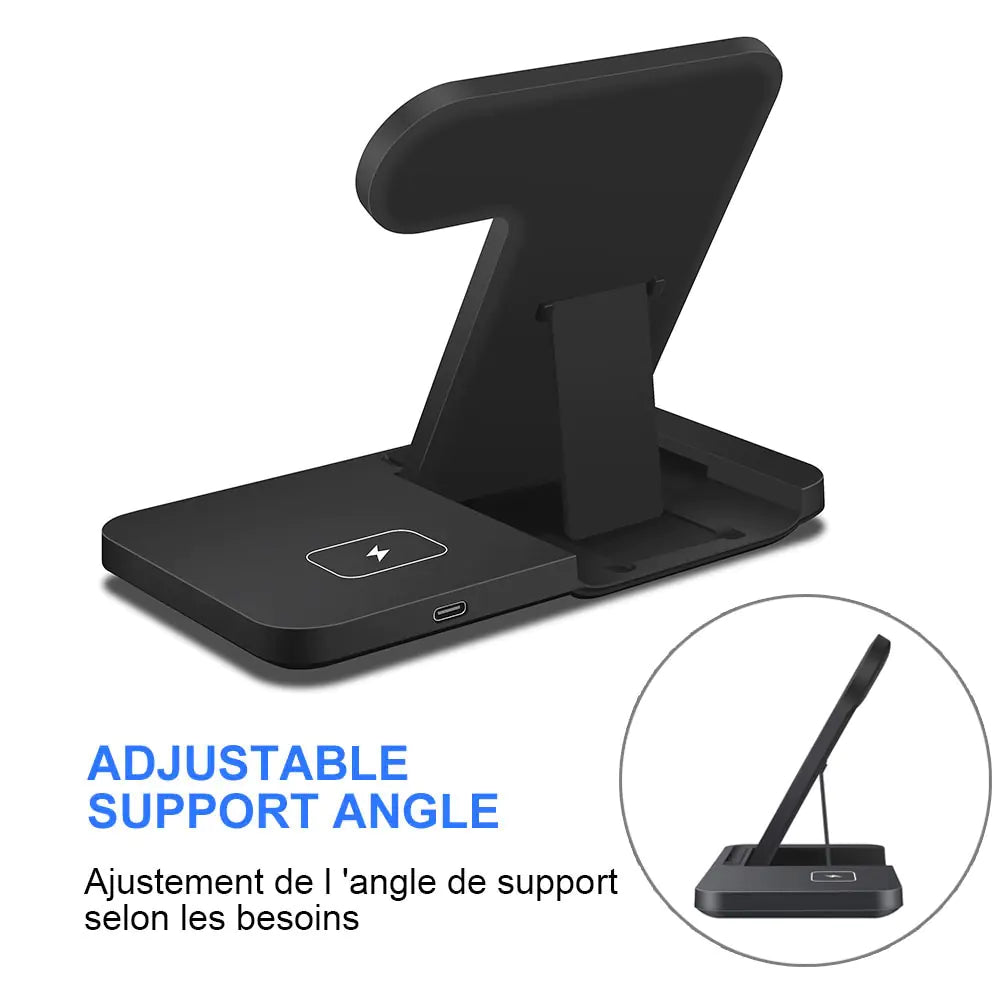 3in1 Wireless Fast Charger Dock Station - Products By Jax