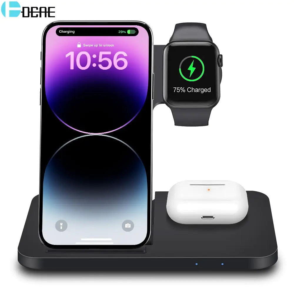 3in1 Wireless Fast Charger Dock Station - Products By Jax